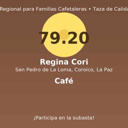 Regina Cori – San Pedro de La Loma, Coroico, La Paz – 79.20 pts